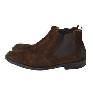 Johnston & Murphy Men's Size 12 English Suede Hartford Chelsea Boots Brown